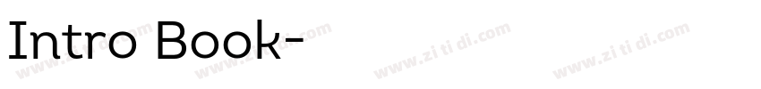 Intro Book字体转换